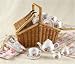 Deluxe Childrens Porcelain Tea Set in Wicker Basket