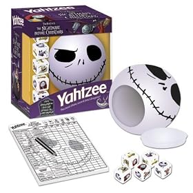 Nightmare Before Christmas Yahtzee Travel Edition