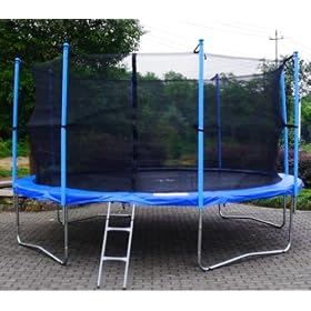 14FT Trampoline Set Max Load 200kg Includes Safety Net Enclosure worth �49.99 All Weather Cover worth �19.99 And Ladder worth �19.99 TUV GS EN-71 CE Certified RRP �499.99 Total Saving �240 Off the Package