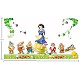 1 X Gadfly-large Snow White and the Seven Dwarfs Peel & Stick Nursery/baby Wall Sticker Decal by GAD