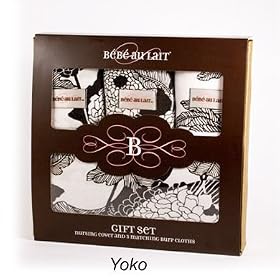 Bebe au Lait Yoko Nursing Cover and Burp Cloth Gift Set