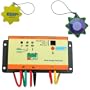HQRP Waterproof Solar 10A Charge Power Controller / Regulator 12V / 24V 10 Amp with LED Indicator plus HQRP UV Chain / UV Radiation Health Tester