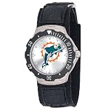 NFL Men's FDV-MIA Agent Series Miami Dolphins Velcro Watch