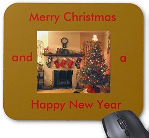 DIOYC christmas, Merry Christmas, and, Happy New Year Mouse Pad 8.7 x 7.1 Inches