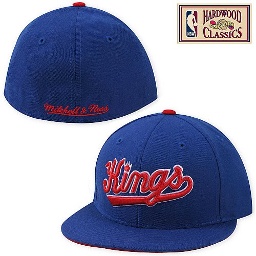 Mitchell & Ness Sacramento Kings Hardwood Classics Logo Fitted Hat
