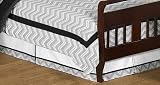 Baby & Maternity Online Shop Ranking 13131. Black and Gray Zig Zag Bed Skirt for Crib and Toddler Bedding Sets by JoJO Designs