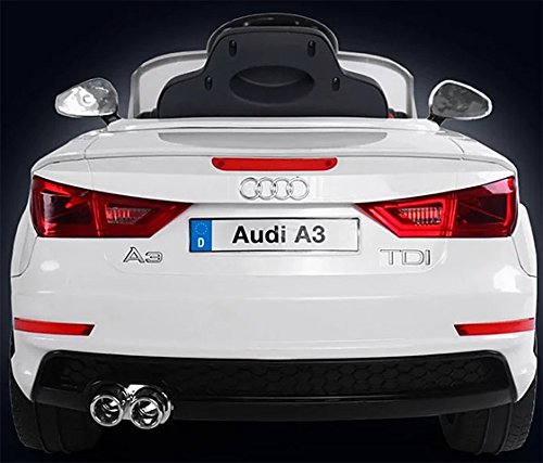 AUDI A3 Cabriolet Kinder Elektroauto Elektro Kinderauto Kinderfahrzeug (Weiss) - 5