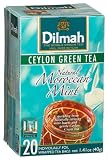 Dilmah Tea, Ceylon Green Tea with Natural Moroccan Mint, 20-Count Foil Wrapped Tea Bags (Pack of 6)