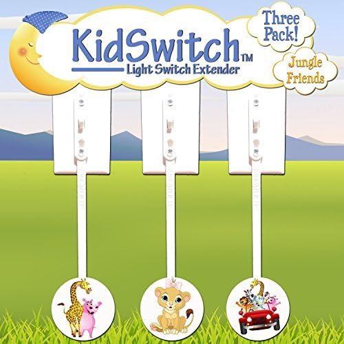 Kidswitch Light Switch Extender My Jungle Friends - 3 pack by Kidswitch