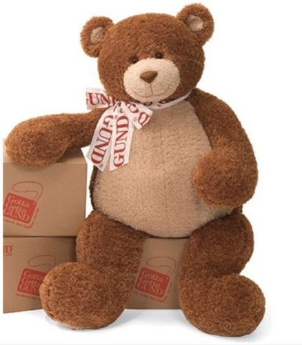 Gund Plush Toy Jumbo Basil Teddy Bear 46 Inch Stuffed Animal