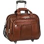 McKleinUSA Damen 80714 R Series Leather Detachable-Wheeled Laptop Case (Brown)