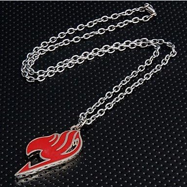 hao Fairy Tail Anime Pendant Necklace (Red)
