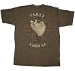 Taz Party Animal Mens Brown T-shirt