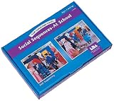 Social Sequences: At School Language Cards (Spanish, English, French and German Edition)