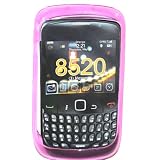 New Pink Color Swirl Wave Crystal Candy TPU Skin Blackberry 8520 Curve / Gemini