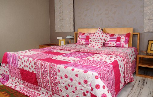 Imagen 3 de Design Bed Spread hoja de cama Set de cojines a juego Cubra Una colcha y almohada Casos Tamaño 90 x 108 pulgadas