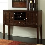 Standard Furniture Cape Point Sideboard in Dark Brown Cherry 10982