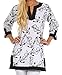 Sakkas Anchor Cotton Long Sleeve Tunic Blouse