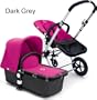 Bugaboo Cameleon Dark Grey Base, Dark Brown DENIER Fabric