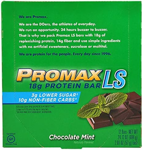 Promax Ls Lower Sugar Protein Bar Chocolate Mint -- 12 Bars