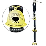 Gold Potty Bells Housetraining Dog Doorbells for Dog Training and Housebreaking Your Doggy. 1.4 Inch Dog Bell with Doggie Doorbell and Potty Training for Puppies Instructional Guide