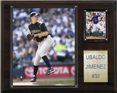 MLB Ubaldo Jimenez Colorado Rockies Player Plaque