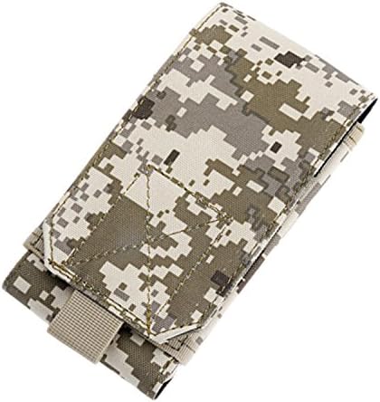 Sevenday Outdoor Tactical Army Molle Combined Cell Phone Velcro Bag Pouch Holster For Under 5.5 Inches Mobiles (Beige)