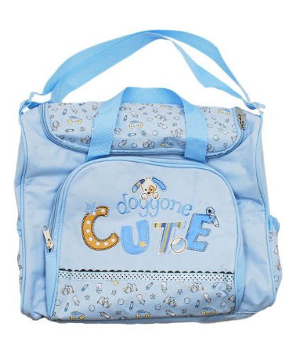 Dog Gone Cute Diaper Bag by Baby Essentials blue, one size 51uXdAz7xkL. SL500 Dog Gone Cute Diaper Bag by Baby Essentials blue, one size