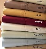 Egyptian Cotton Solid Bed Skirt 300 Thread Count Taupe King Size