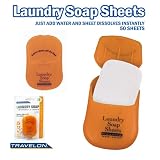 Travelon Laundry Soap Sheets, 50-Count