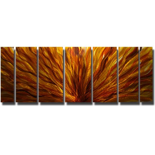 “Fall Plumage” Seasonal Metal Wall Art, Abstract Metal Art by Jon Allen