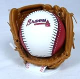 Rawlings Atlanta Braves Baseball with Miniature Glove