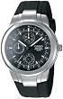 Casio Men's Edifice EF305-1AV Black Resin Quartz Watch with Black Dial