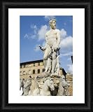 Statue of Neptune on the Piazza della Signoria - Framed Print 24x20 (61x51cm) by Robert Harding