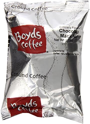 Boyd's Coffee Chocolate Mac Nutt Flavored Ground Medium Roast Coffee, 2.75-Ounce Portion Packs (Pack of 46)