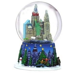 Amazon.com Amazon.com - New York City Skyline Christmas Snow Globe and Rockefeller