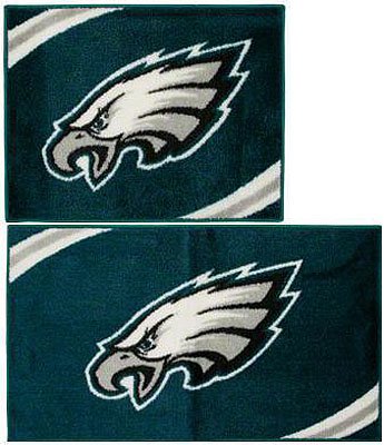 Philadelphia Eagles NFL Football 2pc Bathroom Mat Set