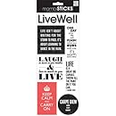 Me &amp; My Big Ideas Sayings Stickers, Live Well