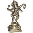 Dancing Statue God Ganesha Brass Figurine