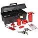 North Safety LK107FE Lockout/Tagout Toolbox Kit, 15 Pieces