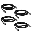 Nyrius NWOC500 High Performance Digital Audio Optical Toslink Cable (6 Feet) for Receiver, HDTV, Blu-ray, DVD, Dolby Digital, DTS, XBOX360, PS3, Satellite/Digital TV Set-top-box - Bonus Pack of 4