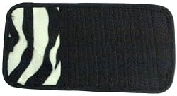 White Zebra Animal Print 10 CD/DVD Car Visor Organizer