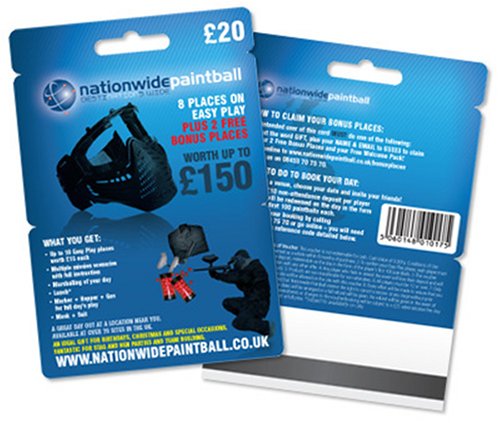 Childrens Toyshop  Toys : Paintball Gift Voucher