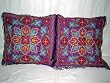 2 purple Decorative Wool Embroidered Cotton Cushion Pillow Cases 16"