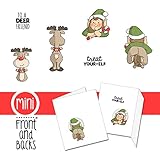 Art Impressions Front-N-Backs Cling Rubber Stamp, 7-Inch by 4-Inch, Elf and Reindeer