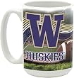 NCAA University of Washington 15-Ounce Stadium Series Ceramic Mug