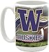NCAA University of Washington 15-Ounce Stadium Series Ceramic Mug