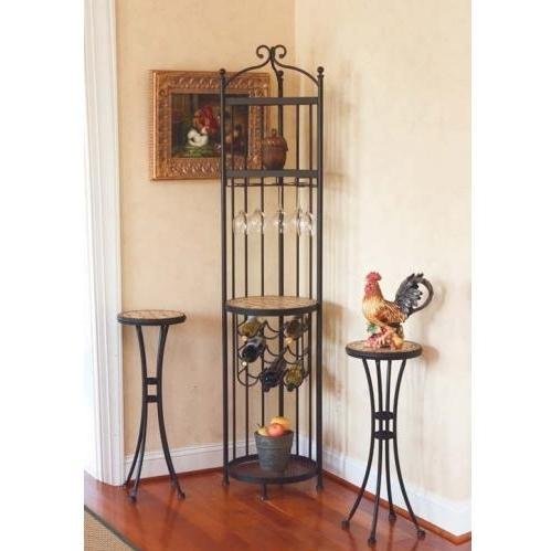 Alfresco Home 21-0372-10 Manchego Butler Station Wine Rack