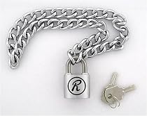 SID VICIOUS Rabbit "R" Padlock Choker Sex Pistols Punk