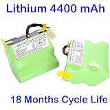 CyberTech 4400mAh Lithium Super Extended Long-Life (800 Cycle time / 18 MONTHS WARRANTY) Replacement Li-Ion Battery 2-Pack for Neato XV-11 XV-12 XV-14 XV-15 XV-21 XV-25 Signature XV Pro Robotic Vacuum Cleaner